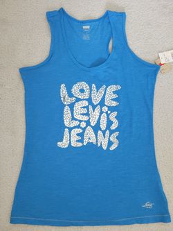 Women Levis Blue Tanktop Size ( Large)