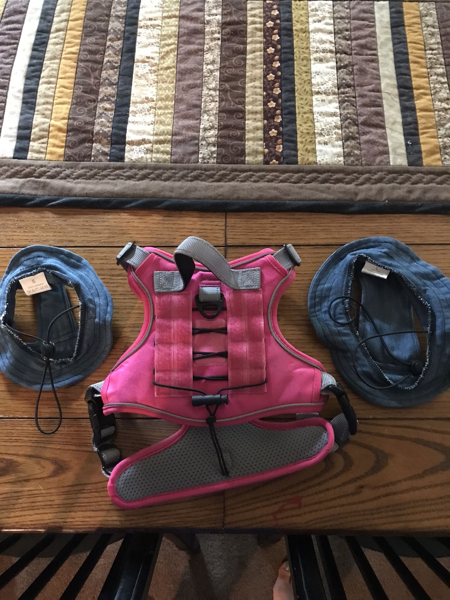Medium Sized Dog Harness And Hats