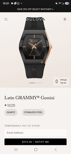 Bulova Latin GRAMMY Gemini Watch