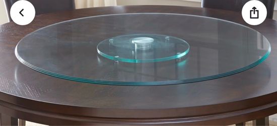Lazy Susan glass turntable