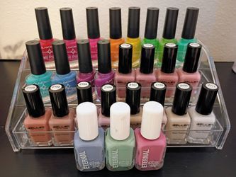 Mixed Nail Polish Collection W/ Organizer