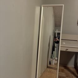 White IKEA Full Body Mirror 