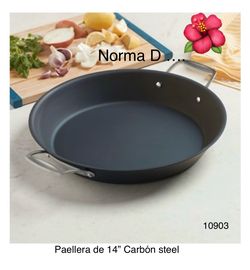 Paellera de 14” Carbón steel nueva en su caja 🌺 princess house 🌺