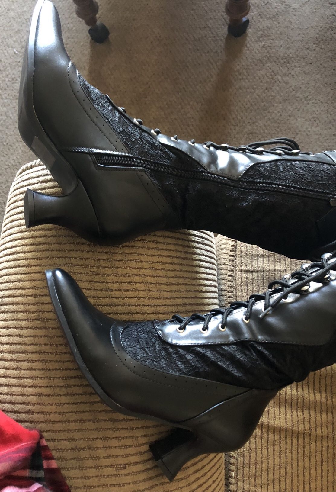 BOOTS BLACK VICTORIAN/STEAMPUNK