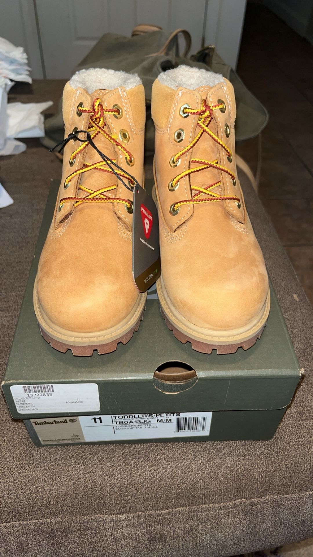 Little Kid's Timberland 6 In. Boot Wheat Sz 11T