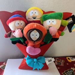 SOUTH PARK Kenny Kyle Stan Valentine's Day 13" Plush Bouquet 2026 NEW