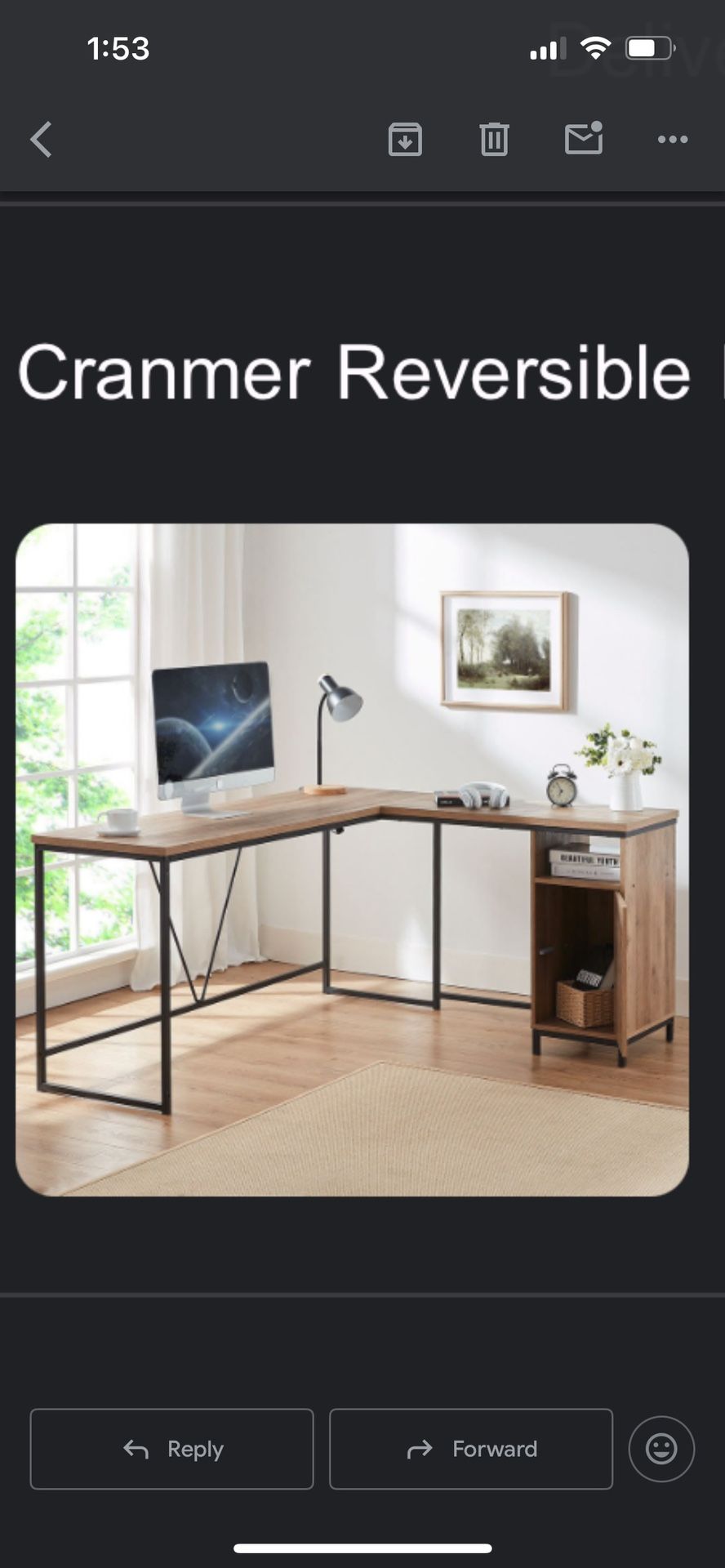 Wood L Shaped Desk For Sale!