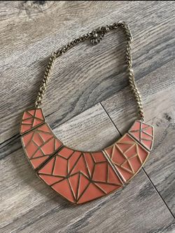 Peach Statement Necklace