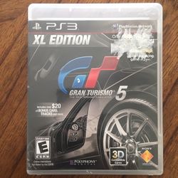 Gran Turismo 5 XL Edition PLaystaion 3 PS3 GT5