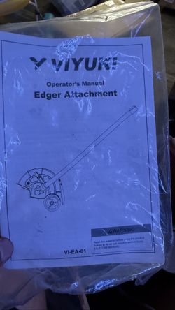 VIYUKI Edger Attachment for String Trimmer - 9 Inch Universal - New (No Blade)