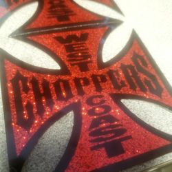 Vintage West Coast Choppers Stickers (Set Of 3)