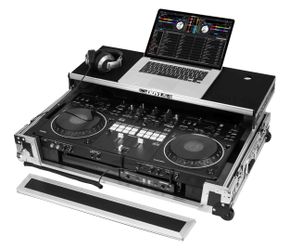 Odyssey FZGSDDJREV5CW, 1U Flight Case for DDJ-REV5 with Glide Style Laptop Platform and Corner Wheels