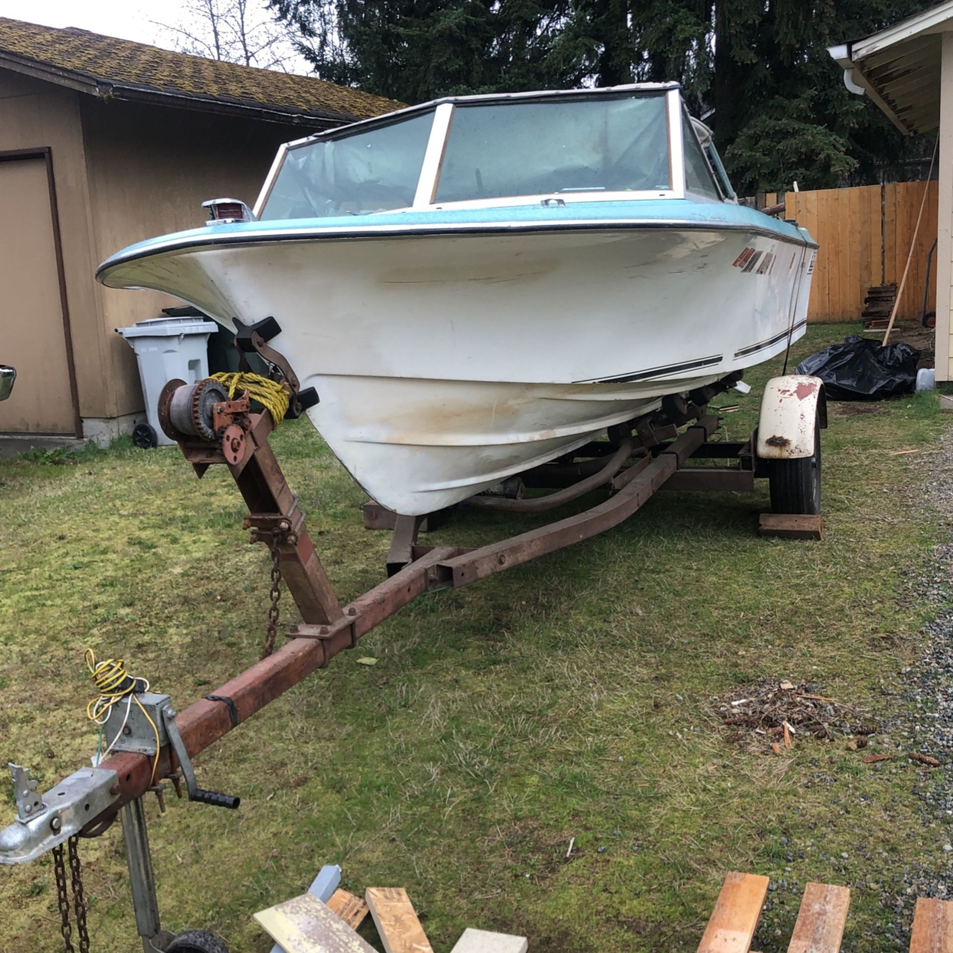 GlasPly Fiberglass Boat With Motor for Sale in Kent, WA OfferUp