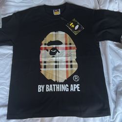 Bape x Burberry shirt size small brand new
