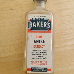 Vintage Bakers Anise Extract Bottle