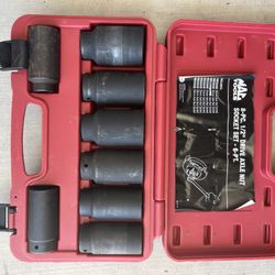 Mac Tools 8-PC. 1/2" Drive Axle Nut Socket Set - 6-PT 