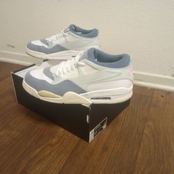 Air Jordan 4 RM  2024 White Prism Pink Diffused Blue Men Size 12 