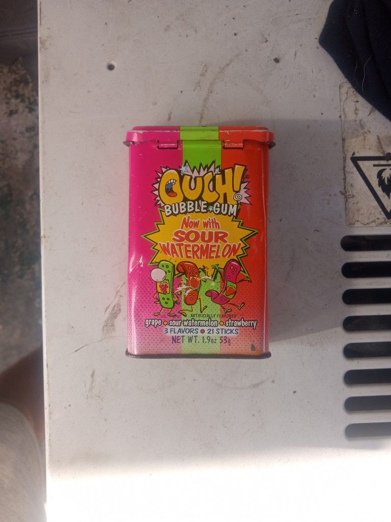 90's Nostalgia OUCH! BUBBLE GUM container