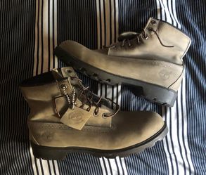 Timberland Premium 6" Boots Nubuck Olive Green  Men's Size 11.5