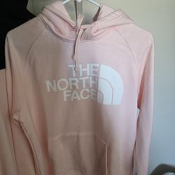 Northface pink hoodie size L 