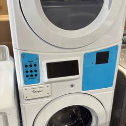 Whirlpool Commercial Laundry Center with Vented Gas Dryer CGT9100GQ1