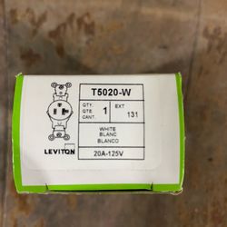 ⚡ Leviton T5020-W 20A Tamper-Resistant Outlet – Brand New! ✅
