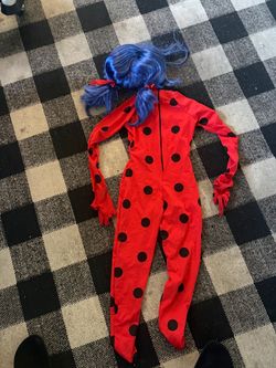 Miraculous Ladybug Costume with Blue Wig