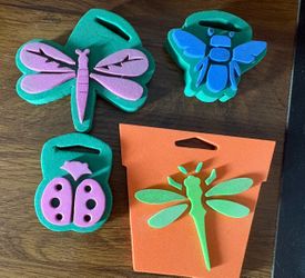 4pc Foam Bugs Stamps crafts