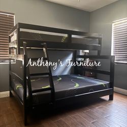 Twin Bunk Bed With Mattresses 