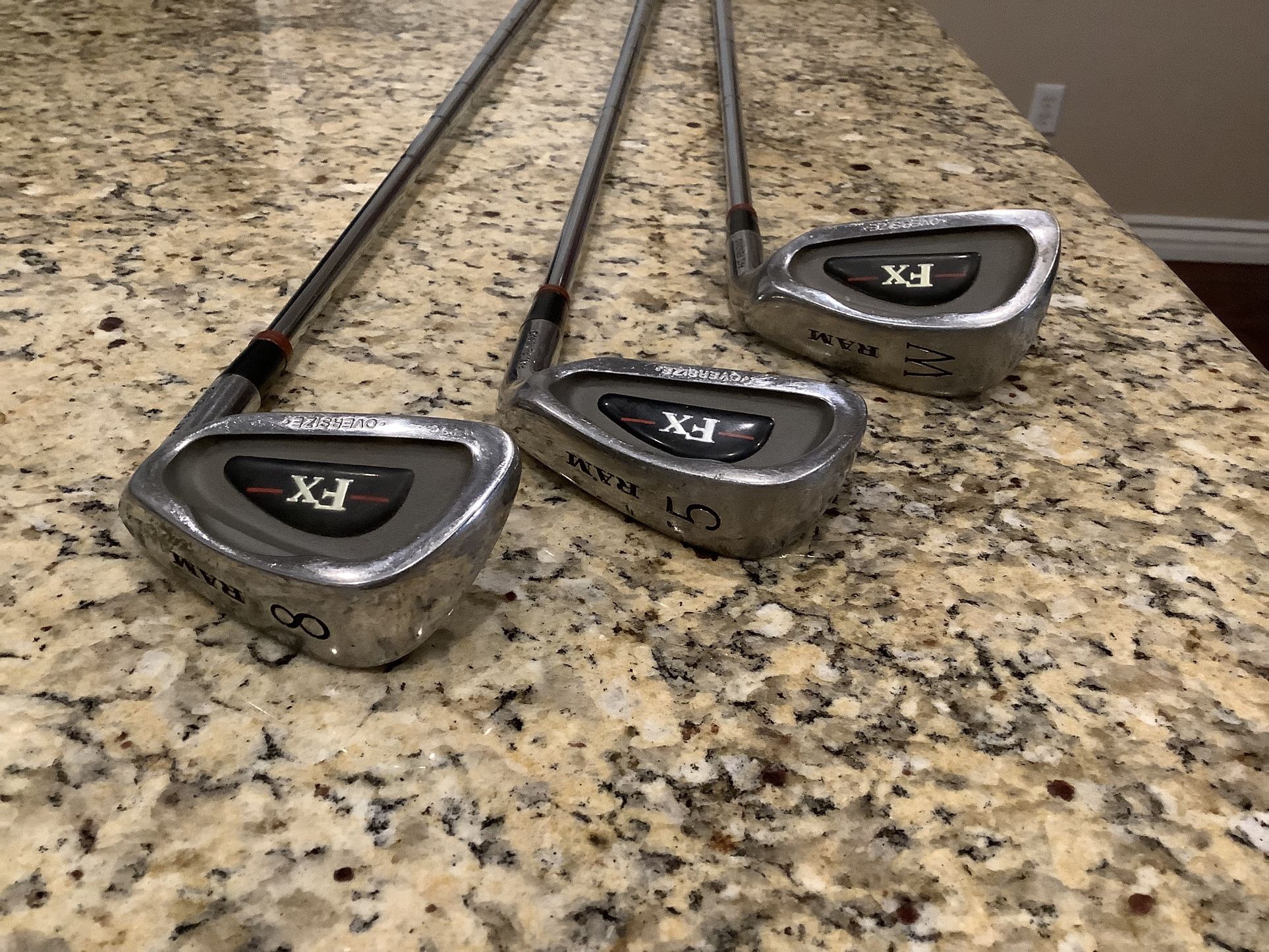 Ram FX Irons. #5-#8-#W. $20