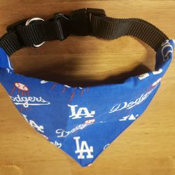 Dodgers Pet Collar/ Scarf