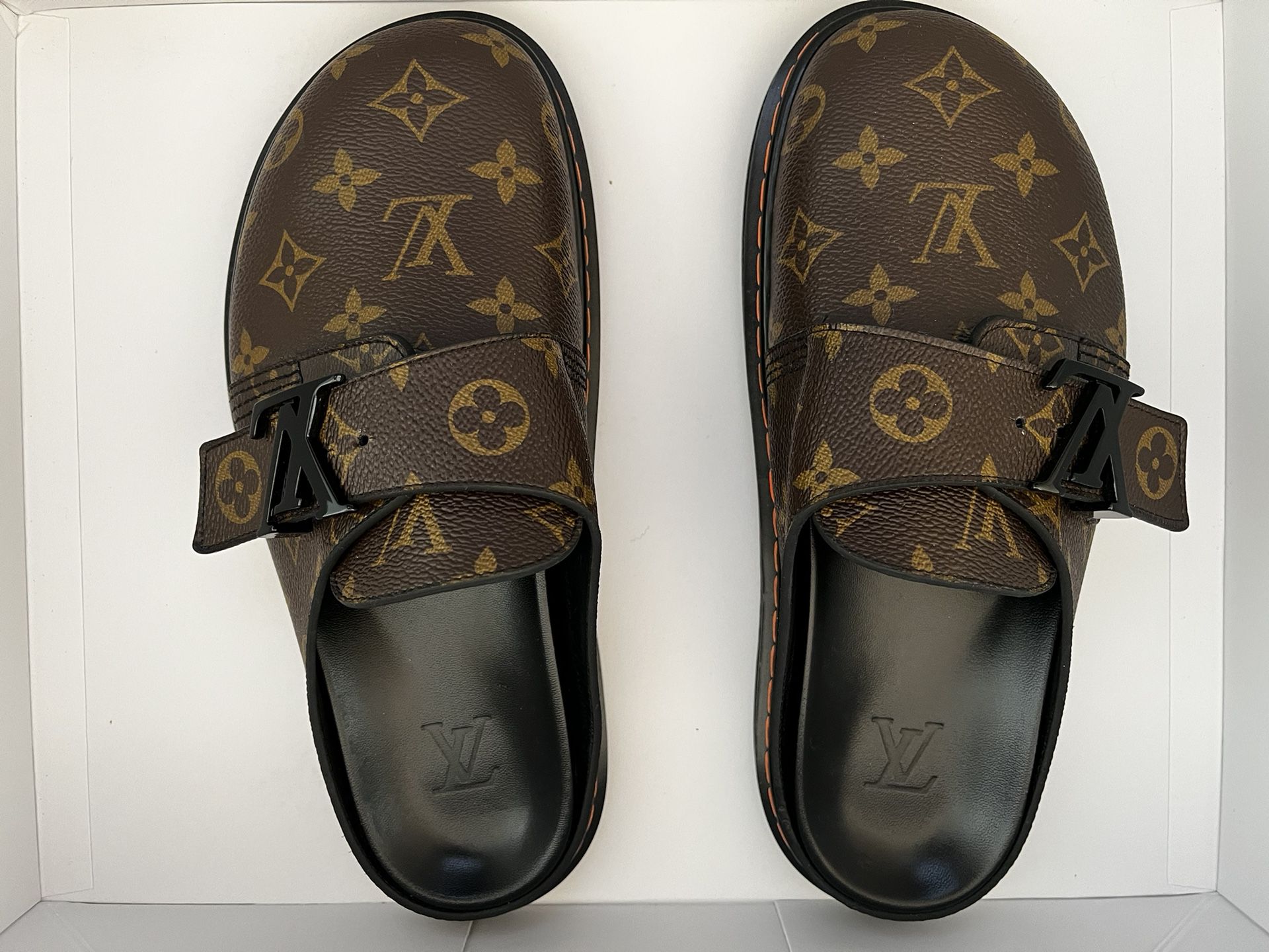 Louis Vuitton Monogram LV Easy Mule Slip On Shoes (Size 12 US)