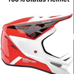Status 100% Downhill Mountain Bike Full Face Helmet BMX