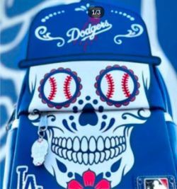 Loungefly Dodgers MLB Dia De Los Muertos Backpack Limited Edition 1000pc New With Tags