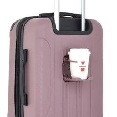 Durable Mauve Suitcase With USB Port