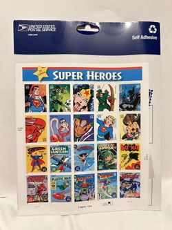DC Superhero Stamp Collection