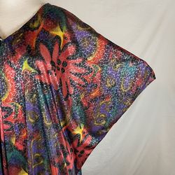 Vintage 80s David Brown California Caftan Psychedelic Dress I Magnin One  Size for Sale in West Linn, OR - OfferUp