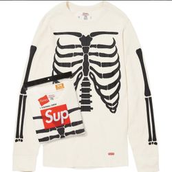 Supreme®/Hanes® Bones Thermal Crew (1 Pack) Natural 