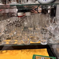 Shelf Of Glassware
