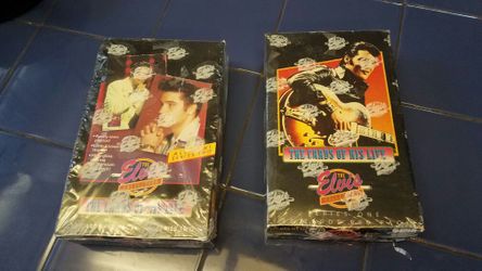 Elvis Collection Cards Series 1 and Series 2 unopened boxes. $40 for the pair.