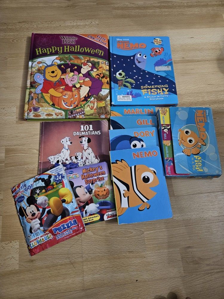 Disney Kid Books (Mickey Mouse, Winnie The Pooh, Etc)