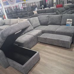 COUCHES SECTIONALS IN COLOR GRAYS IN PAYMENTS, NO CREDIT NEEDED! Pagos Flexibles