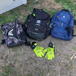 Backpacks For Soccer Baseball N School! 