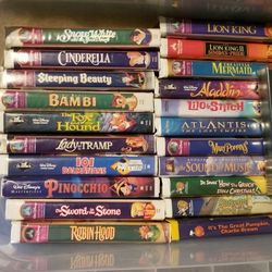 $20 Or $.50 ea. Various Disney,etc VHS Old School 