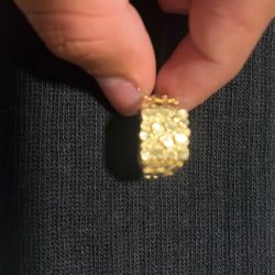 10k Gold Nugget Ring