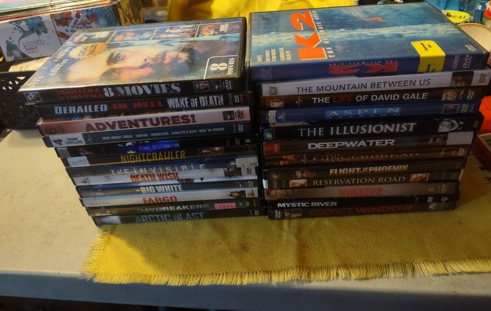 41 Thriller Movies In 24 Cases DVDs All Tested And Work Amazing Will Not Separate
