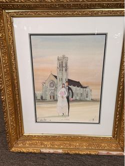 P. Buckley Moss framed art