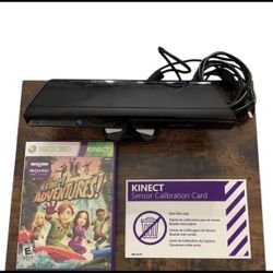 Microsoft Kinect For Xbox 360, Game Included And Kinect Calibration Card.