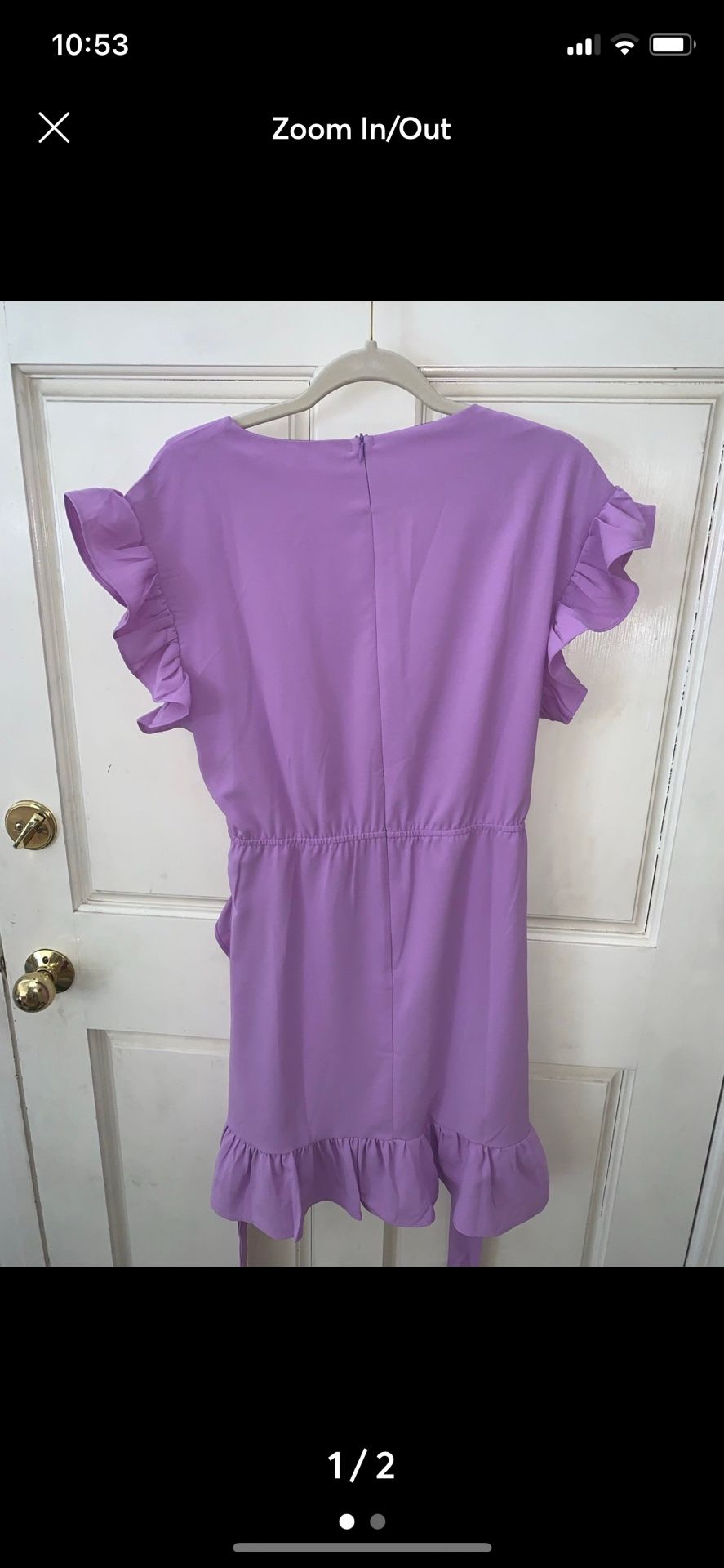 Purple Wrap Dress Size Large Women’s 