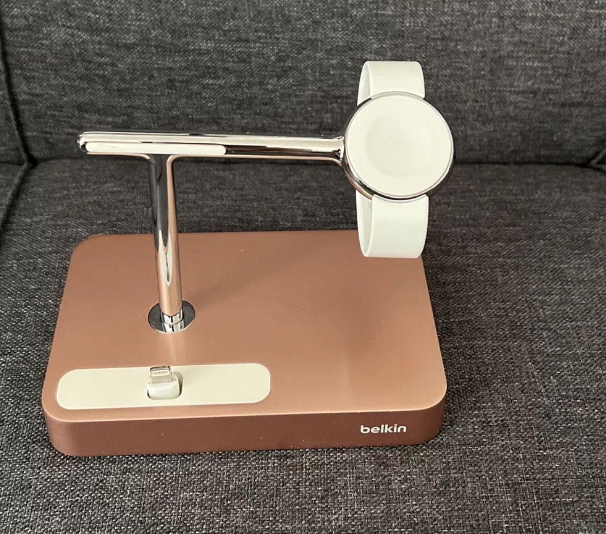 Rose Gold Belkin Charging Dock